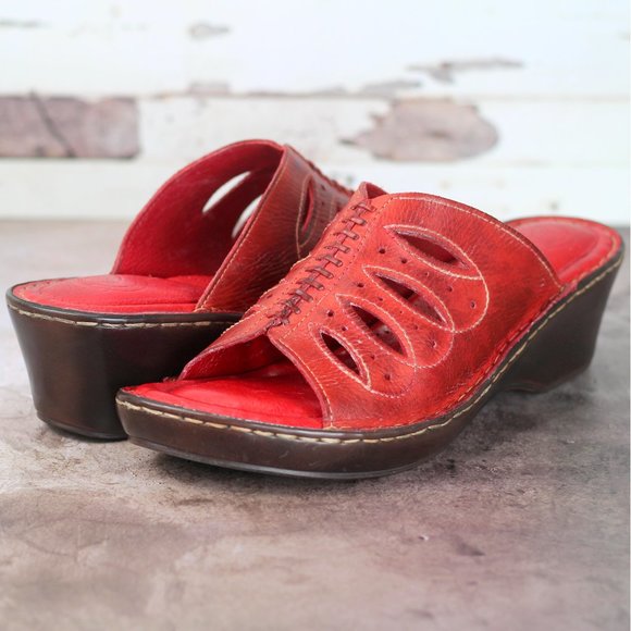 Nurture Comfort Sandals Slides 9.5M Red - Picture 1 of 7